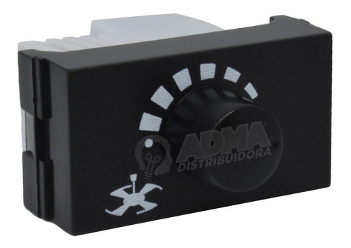 Modulo Dimmer Variador Ventilador Apto Jeluz Platinum Negro