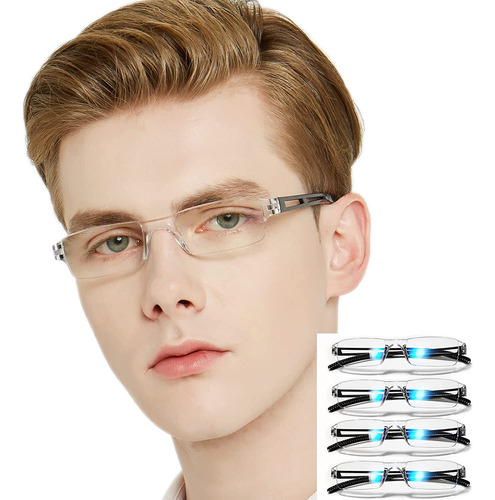 4 Packs Blue Light Blocking Reading Glasses For Women Men Li