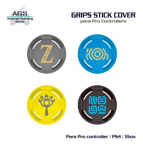 Imagen 2 de 2 de Grips Stick Protector X4 Para Pro Controllers - Zelda