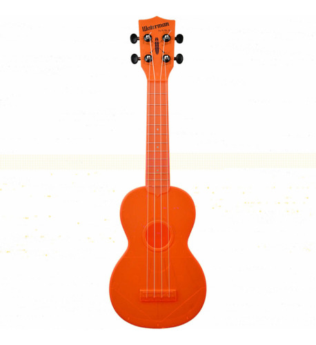 Kala Waterman Ukelele Soprano Naranja Fluorescente