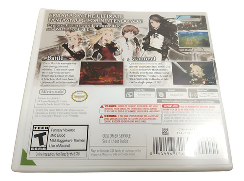 Bravely Default 3ds (Usado)