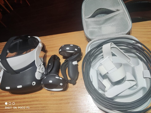 Oculus Quest 2 256 Gb + Correa + Fundas + Bolso + Link Usb 