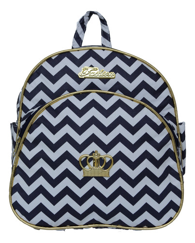 Mochila Maternidade Mãe Azul Escuro Menina Menino Plike Baby