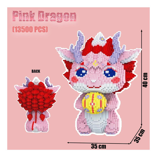 Juego De Bloques De Construcción De Micro Dragón De Dragón Y