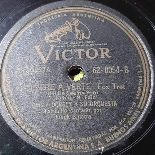 Pasta Tommy Dorsey Frank Sinatra Pied Pipers Rca Victor C350