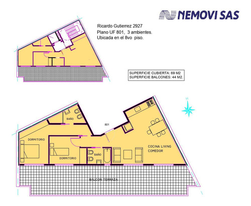 Venta Departamento 3 Ambientes - Villa Del Parque