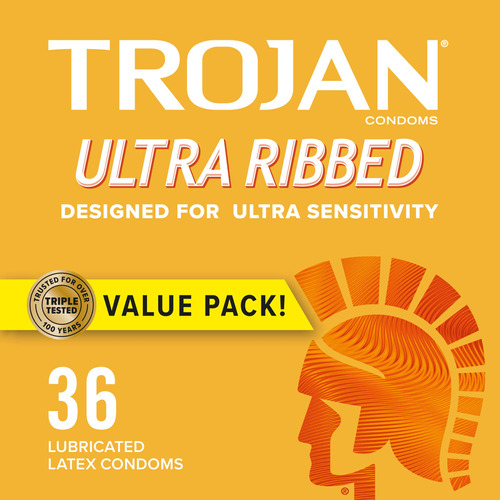 Trojan - Condones Lubricados Ultraacanalados