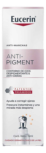 Crema Eucerin Anti-pigment Anti-ojeras 15ml Y Regalo Todo Tipo De Piel Día/noche