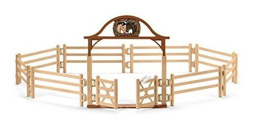 Schleich Paddock Con Puerta De Entrada Juego De Juego Multic