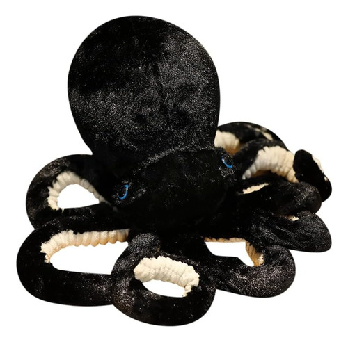 Peluche Pulpo Negro Con Tentáculos, Octopus Kawaii