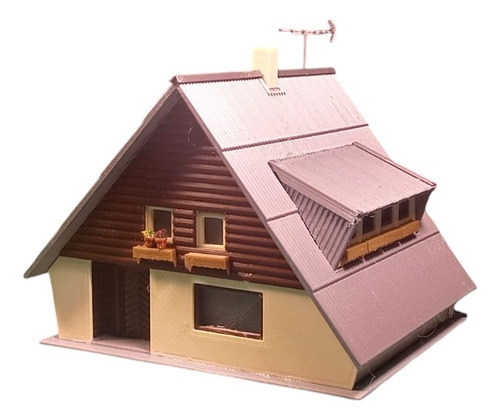 Casa Unifamiliar 1/87 Ho Ferromodelismo Maquetas 3d