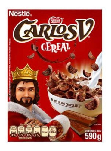 Cereal Nestlé Carlos V Sabor Chocolate 2 Cajas De 590 G Osh