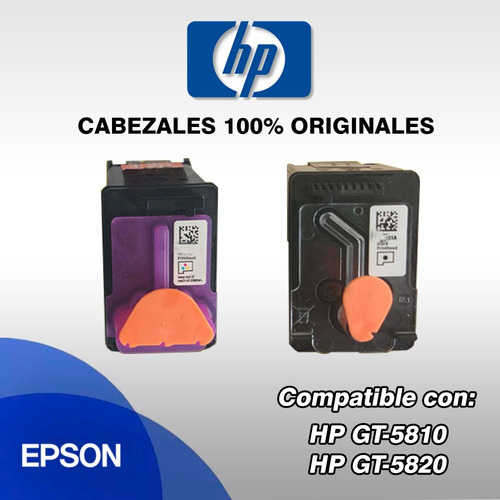 Cabezales De Impresora Hp Deskjet Gt 5820 Cabezal Hp Gt5810 / Gt5820 / Ink Tank 415 / 315 / 115 | Mercado Libre