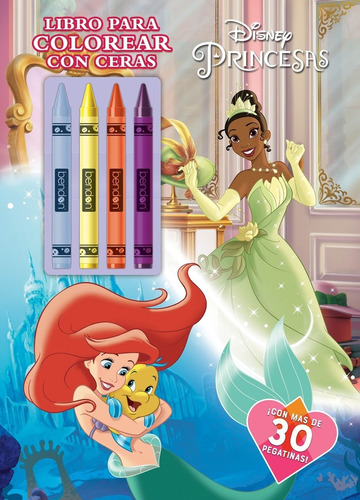 Princesas. Libro Para Colorear Con Ceras