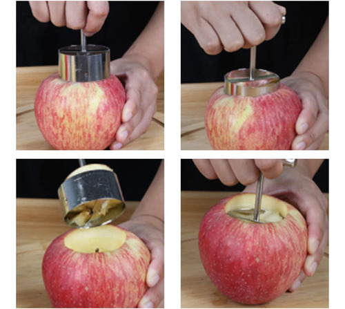 2 Pcs Stainless Steel Multifunction Apple Pear Core