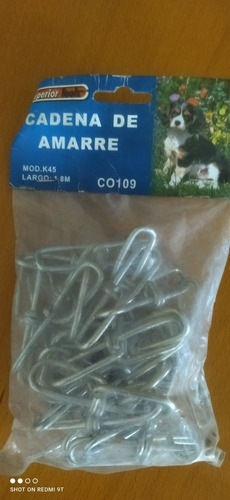 Cadena D Amarre Tipo T Para Perros De 1,8 Mt Largo Mod. K 45