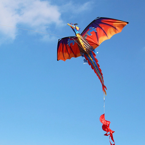 Imagen 2 de 6 de Cometa Voladora 140 Cm Con Dragón Pulgadas Kite Kite Flying