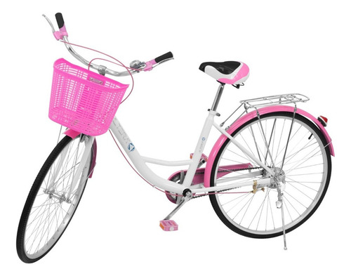 Bicicleta Diseño Vintage Altera Para Dama Retro Rodada 26 Color Rosa Tamaño Del Cuadro M