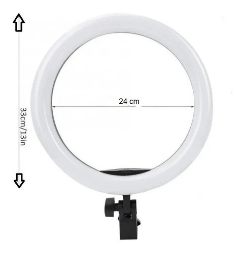 Aro De Luz Led 33 Cm + Tripode 2.1m Altura + Soporte Celular