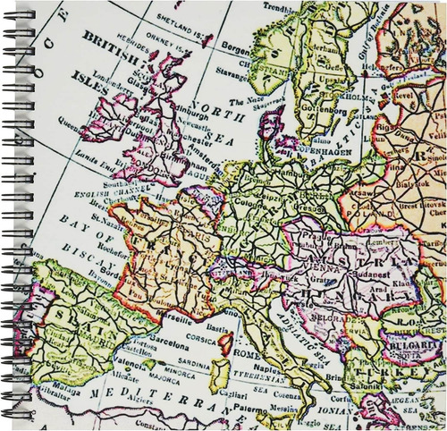 Db1129381 Mapa Europeo Vintage De Europa Occidentalgran...