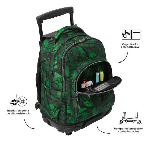 Mochila Escolar Con Ruedas Para Niño Renglon Totto