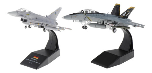 1: 100 F / A-18 Strike Helicopter + Ef-2000 Diecast Dispaly