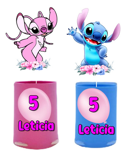 Kit 10 Centro De Mesa Lilo E Stitch