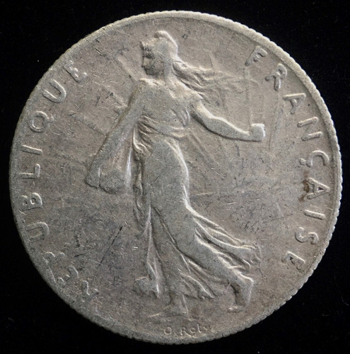 Francia, 50 Centimes, 1899. Plata. Sembradora. Vf