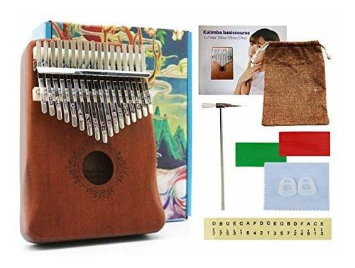 Auroal Kalimba Piano De Pulgar, Kalimba 17 Llaves, Piano De 