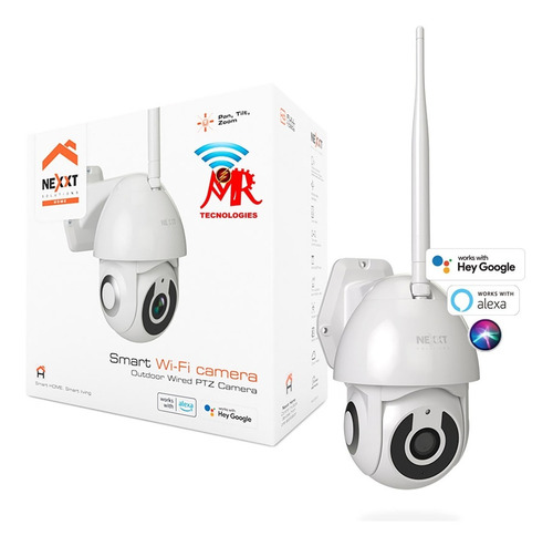 Cámara De Seguridad Smart Wifi Nexxt Nhc-o612 Exterior 1080p