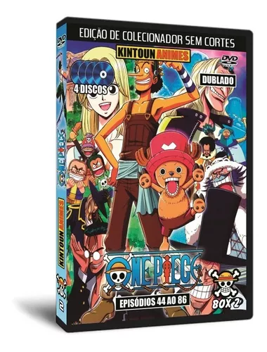 One Piece Dvd Box 1 E 2 - Episódios 1 Ao 86 Dublado