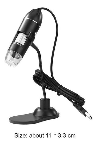 Microscopio Digital Usb 1000x 8 Leds Con Soporte Electronico