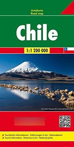 Chile, Mapa De Carreteras. Escala 1:1.200.000 En Ingles
