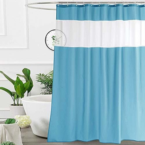 Cortina Azul Claro Para Ducha 182x182cm Argollas Plasticas