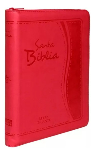 Biblia RVR60 letra gigante cierre índice rosa RVR085CZLGIPJR, de RV1960. Editorial SOCIEDADES BIBLICAS en español