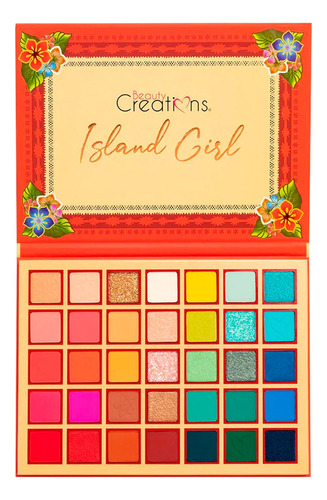 Beauty Creations Island Girl Paleta De Sombras Original Color de la sombra variado