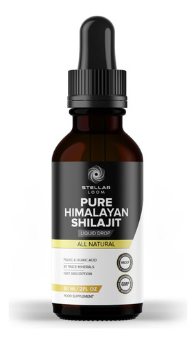 Gotas Líquidas Puras De Shilajit Do Himalaia (60 Ml) | Suple
