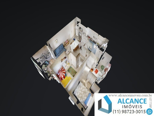 Imagem 2 de 25 de Apartamento Com 57,73 M² Com 2 Dormitórios, 2 Banheiros E 1 Vagas À Venda No Condomínio Aquarela Paulistana - Ap00369 - 34664647