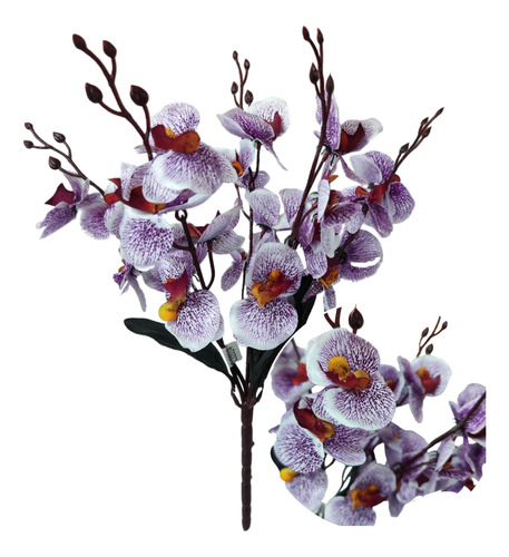 Ramo Flor De Orquídea Artificial Trae 20 Flores Cj2014