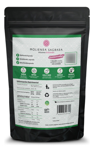 Té Verde Primavera Tropical 200gr Molienda Sagrada