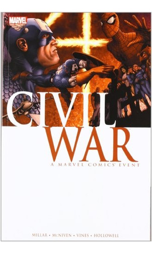 Civil War, De Mark Millar. Editorial Marvel Universe, Tapa Blanda, Edición 1 En Inglés