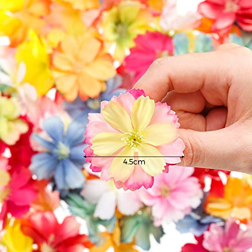 100 Piezas De Cabezas De Flores Artificiales De Seda Para M