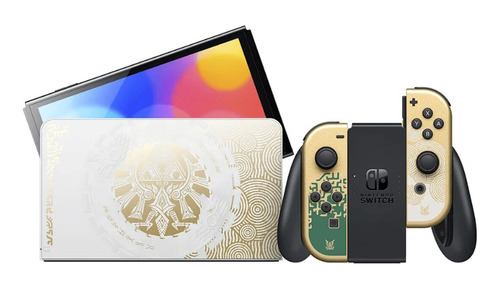 Nintendo Switch Oled Edicion Zelda: Tears Of The Kingdom Color Verde/dorado/negro