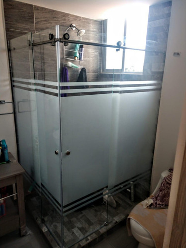 Imagen 3 de 3 de Cancel Para Baño En Escuadra En Cristal De 6mm
