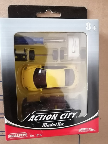 Vw Beetle Escala 1:64 Metal Real Toy Action City Model Kit