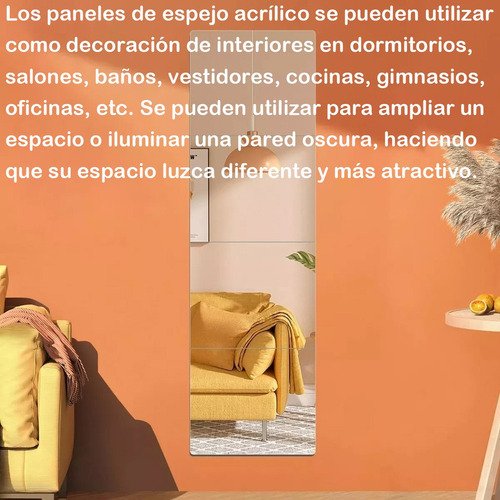 Juego De Espejos De Pared Acrílicos Con Pegatina,40pc