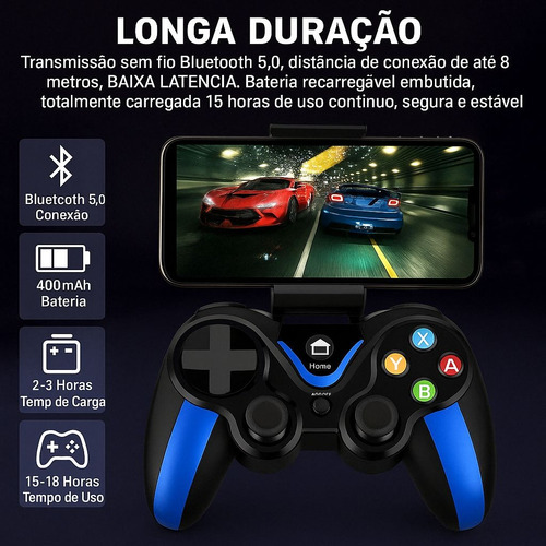 Controle Joystick Para Celular Com Bluetooth Joystick Alg7
