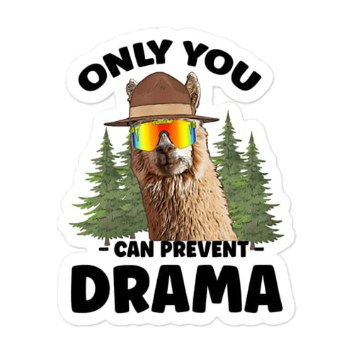 No Drama Sticker Llama Sticker (paquete De 2) Solo Tú ...