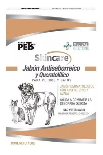 Jabon Perro Antiseborreicoqueratolitico 100g Medicalsolution