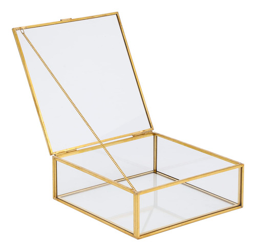 Vtyhyj Caja Joyeria Cristal Vintage Tapa Organizador Para